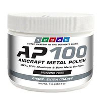 AP100 Aircraft Metal Polish (1lb) - Extra Coarse - for Airplane Aluminum & Bare Metal Surfaces, Brightwork, Meets Boeing & Airbus Requirements