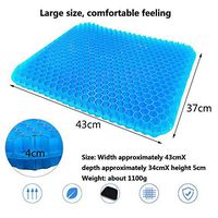 SD Life Honeycomb Breathable Double Gel Seat Cushion Help Relieve Sciatica and Back Pain