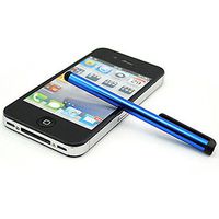 5pack Blue Universal Small Touch Stylus Metal Pen for Mobile Phone Cell Smart Phone Tablet iPad iPhone (Blue)