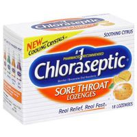Chloraseptic Lozenges Sore Throat, Soothing Citrus 18 Ea