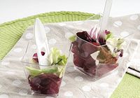 MINI DESSERT CUP DIAMANTE 7 OZ WITH LID(50, TRANSPARENT) PERFECT FOR SHOTS, MINI PORTIONS, EVENTS, CATERING