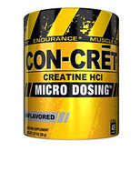 CON-CRET Creatine HCI Micro-Dosing Pre Workout Powder for Muscle Building, Endurance, and Recovery, 48 Servings, Unflavored