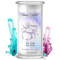 ♋ Cancer | Zodiac Star Signs Jewelry Candle 21oz | Surprise Prize Valued at $15 - $7,500 Inside | Choose From 30+ Scents | Beach Bum | Necklace