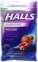Halls Sugar Free Breezers Cool Berry (Pack of 3)