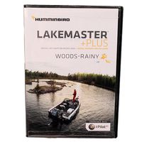 Humminbird LakeMaster Plus Woods-Rainy Edition Digital GPS Lake and Aerial Maps, Micro SD Card, Version 1