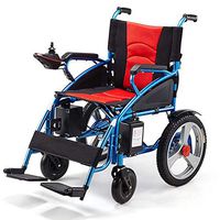 PLLP Medical Rehab Chair, Wheelchair,Electric Powered Wheelchair Folding Lightweight,Seat Width 45Cm,12Ah Lithium Battery Mobility Chair,Motorized Wheelchairs