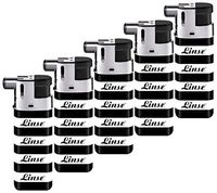 5 Pack of Linse Dual Mode Pipe & Cigar Lighters 1350K