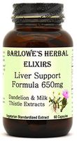 Liver Support - 60 650mg VegiCaps - Stearate Free, Bottled in Glass! Free Shipping on Orders Over $49!