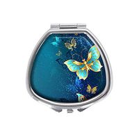 Luxcase Butterfly Custom Sector Silver Pill Box Pocket Medicine Tablet Holder Pill Decorative Case Wallet