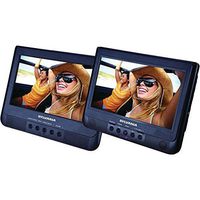 Sylvania 10.1-Inch Dual Screen Portable DVD Player with USB Card Slot to Play Digital Movies"