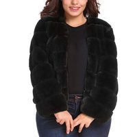 Women's Coat Faux Fur Warm Short Parka Jacket Outerwear Snowcoat Outwear Tops Casual Evening Coats