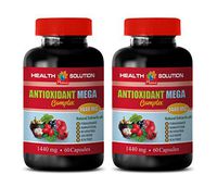 Brain and Memory Supplements - ANTIOXIDANT MEGA Complex 1440 MG - Pomegranate Extract Capsules - 2 Bottles 120 Capsules