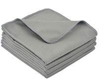 VIVOTE Microfiber Cleaning Cloths - 4 Pack 16Inch x 16Inch Window Glass Clean Stainless Steel Polishing Household Wipes And Cloths