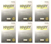 Nuri Krazy Night White Best Fast Acting Long Lasting Male Enhancing Pills (6 Pills)