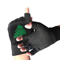 Women/Men Flag of Lebanon Cedar Fingerless Gloves for Arthritis & Carpal Tunnel Pain Relief