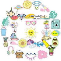 Stickers for Water Bottle 35 Pack,Cute Aesthetic Stickers,Outivity Waterproof Vinyl Stickers for Laptop Luggage Phone