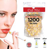 Cut-Nic 4 Hole Disposable Cigarette Filters - Bulk Economy Pack (1200 Per Pack)