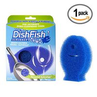 DishFish Scrubber CP101-1, Multi-Purpose Cleaning Sponge, 1 Pack, Blue