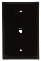 Leviton 40539-PMB Midsize Telephone Wall Jack, 6P4C, Brown