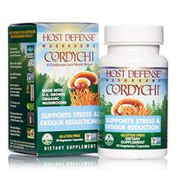 Host Defense, CordyChi Capsules, Helps Reduce Stress and Fatigue, Mushroom Supplement with Cordyceps and Reishi, Vegan, Organic, Gluten Free, 30 Capsules (15 Servings)