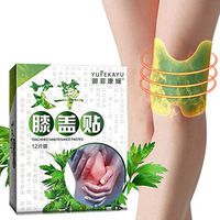 12pcs/Box Knee Discomfort Relief Plaster Moxa Hot Moxibustion Leg Pain Relief Wormwood Sticker Self Heating Warming Meridians Patches Plaster