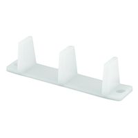 Prime-Line MP6563-4 Sliding Closet Door Bottom Guide, 4-3/16 in, Plastic, White, Pack of 4, 4 Piece