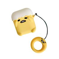 Cute Eggshell Airpod Silicone Cases with Lanyard Soft Protective Cover Shockproof Case Skin for Airpod Cases