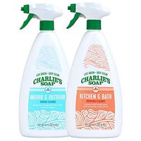 Charlie's Soap Indoor Outdoor and Kitchen & Bath Cleaner Variety Pack, 32 oz Each