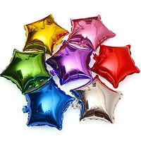 XGao 50pcs Foil Star Balloons 18 Inch Mylar Balloon 7 Colors Helium Metallic Latex Balloon for Birthday Parties Decor Wedding Party Engagement Christmas Celebration Holiday Baby Show (Multicolor)