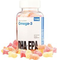 T.RQ Omega-3 Gummy Dietary Supplement, Lemon/Orange/Strawberry, 60 Count