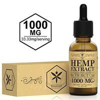 Hemp Oil 1000mg for Pain Relief, Stress and Anxiety Relief, Better Sleep - Organic Hemp Extract, 100% Natural Hemp Oil Extract with MCT Oil - Made in USA (Unflavored)