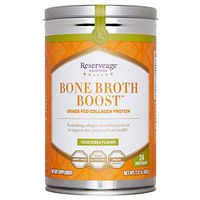 Reserveage - Bone Broth Boost, Grass-Fed Collagen Protein to Support for Strong Joints, Bones, and Youthful Skin, Dairy Free, Gluten Free, Paleo, Vegetable, 2.12 oz (12 Sachets)