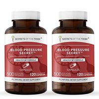Secrets Of The Tribe - Blood Pressure Secret, Healthy Circulation Formula, Herbal Supplement Blend (2x120 Capsules)