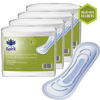 Healthy Spirit Women's Bladder Control Pads Liners with Moderate Absorbency, White, 88 Count