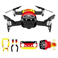 Cinhent Drone Accessories Kit, Waterproof Durable 3M Decal Skin Sticker Protector For DJI Mavic Air, Country National Flag Cool Decor - World Cup, Easy to Install & Clean, No Drone (D)