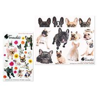 French Bulldog Sticker 2 designs Kawaii Dogs for paper craft agenda or Luggage decoration
