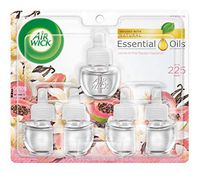 Air Wick plug in Scented Oil 5 Refills, Vanilla & Pink Papaya, (5x0.67oz), Essential Oils, Air Freshener