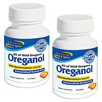 North American Herb and Spice: Natural Oreganol Dieaty Supplement Capsules, 60 count (Pack of 2)