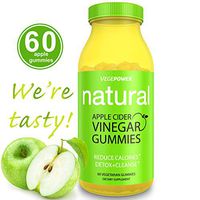 VegePower Apple Cider Vinegar Gummies-Apple Flavor-Raw, Organic, Unfiltered ACV Gummy-Support Detox, Cleanse, Metabolism & Bloating Relief-Alternative to ACV Capsules, Liquid, Pills-Vegan Pectin Based