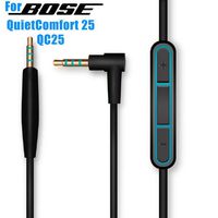 QC25 Replacement Cable for Bose SoundTrue QuietComfort 25 OE2 OE2i Headphone Audio Cable Microphone Cord with Inline Mic Volume Control for iOS Android System (Inline Mic)