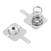 uxcell 50 Pairs AA Battery Positive Negative Conversion Spring Contact Nickeling Plate 11.28mmx11.5mm