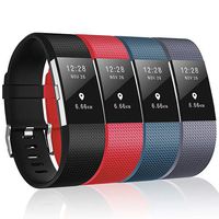 ZEROFIRE Compatible for Fitbit Charge 2 Bands, Adjustable Sport Wrist Bands Strap for Fitbit Charge 2, Women, Men, Pack of 4