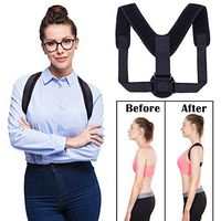 Giotto Posture Corrector for Women Men & Kids, Effective Adjustable Comfortable Discreet Upper Back Clavicle Support Brace Perfect for Spinal, Neck, Shoulder & Upper Back Pain Relief-M
