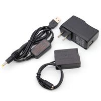 5V USB Adapter Kit + 5V3A Charger + DMW DCC8 BLC12 BLC12E Couplers for Lumix DMC DMC-FZ1000 FZ2000 FZ2500 FZ300 G7 G6 G5 GH2 FZH1 GH2S GX8 G80 G81 G85 