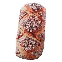 Rosiest Sofa Seat Cushion Creative Gift 3D Simulation Bread Shape Pillow Soft Lumbar Back Cushion Plush Stuffed Toy for Home Decor (E:80cm)