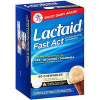 LACTAID Fast Act Chewables Vanilla Twist 60 ea (Pack of 10)