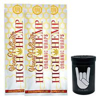 Herb Airtight Container Fresh Kettle with Organic Honey Pot Swirl Hemp Wraps Vegan Non-GMO 3 Count DC Crafts Nation - Metal