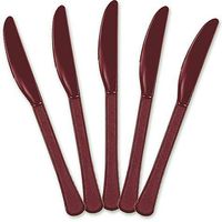 Extra Heavy Weight Plastic Knives | 20ct (Berry)