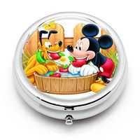 DISNEY COLLECTION Pill Case Mickey Mouse and Pluto Cute Waterproof Daily Medicine Personal Delicate Portable Travel Pill Box