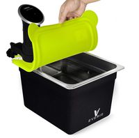 EVERIE Sous Vide Container 12 Quart with Silicone Collapsible Lid and Neoprene Sleeve for Anova 800w 900w and AN500-US00 1000w